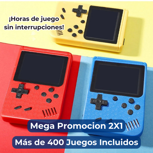 GameBoy Retro™  ¡Más de 400 Juegos Incluidos!