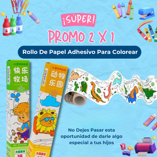 Papel Adhesivo Para Colorear™ 3M de Entretenimiento educativo y terapéutico.