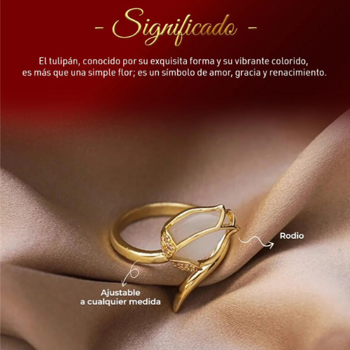 Anillo Tulipán Ajustable™ ¡Joyería Exclusiva!