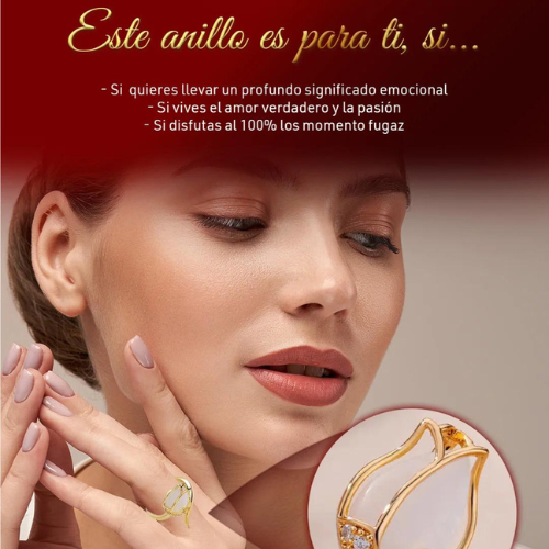 Anillo Tulipán Ajustable™ ¡Joyería Exclusiva!